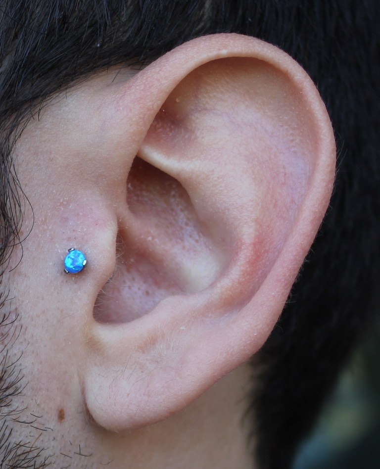 tragus piercing